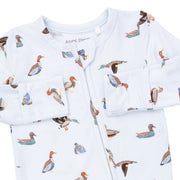 Bamboo Zipper Footie - American Ducks