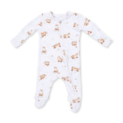 Bamboo Zipper Footie - Little Explorer Fox
