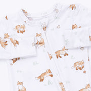 Bamboo Zipper Footie - Little Explorer Fox