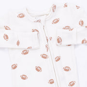 Bamboo Zipper Footie - Mini Footballs