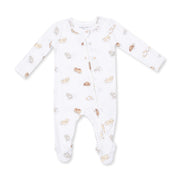 Bamboo Zipper Footie - Puppy Snuggle Club