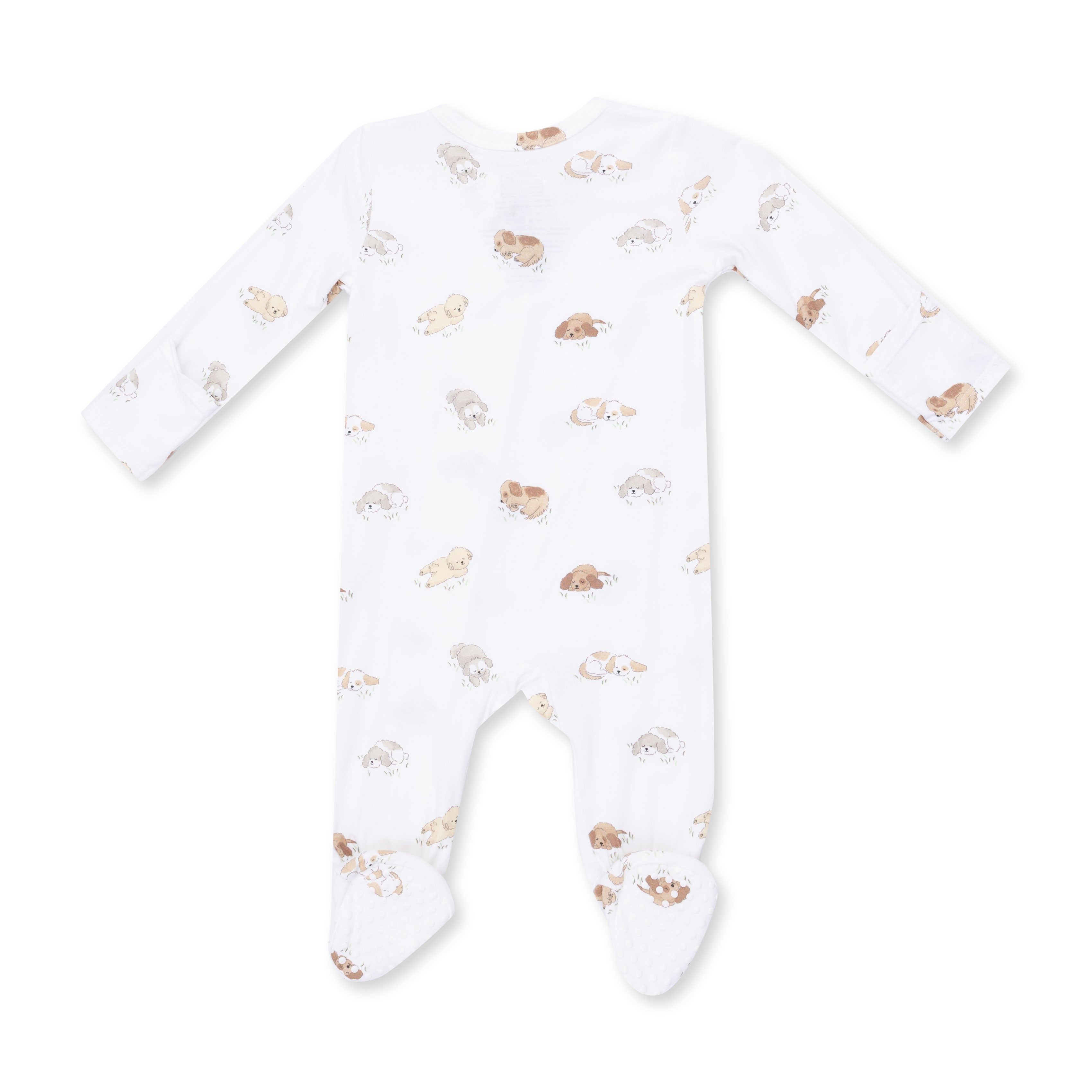 Bamboo Zipper Footie - Puppy Snuggle Club