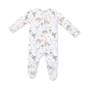 Bamboo Zipper Footie - Sweet Baby Dinos