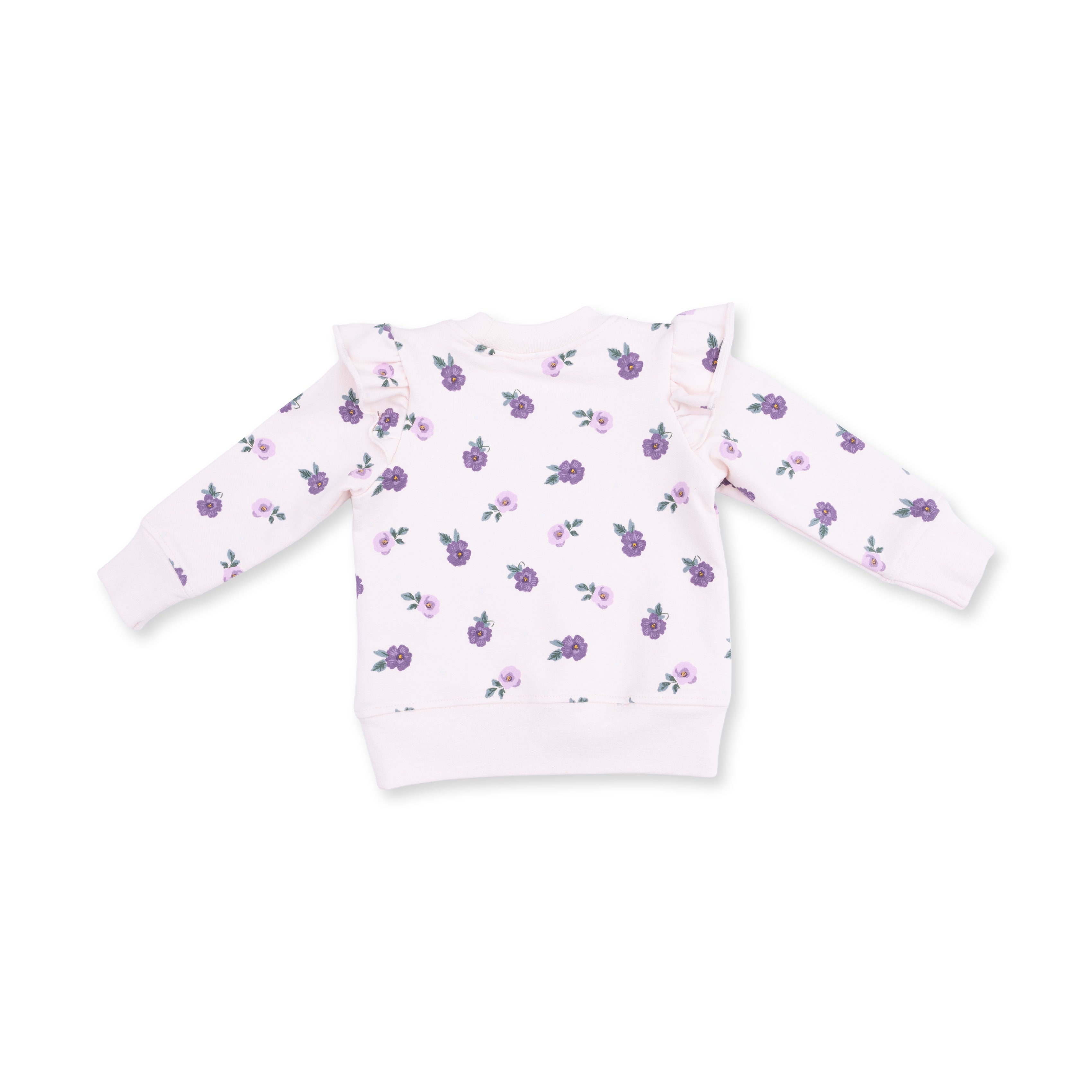 Ruffle Sweatshirt and Bamboo Leggings - Violetta Floral