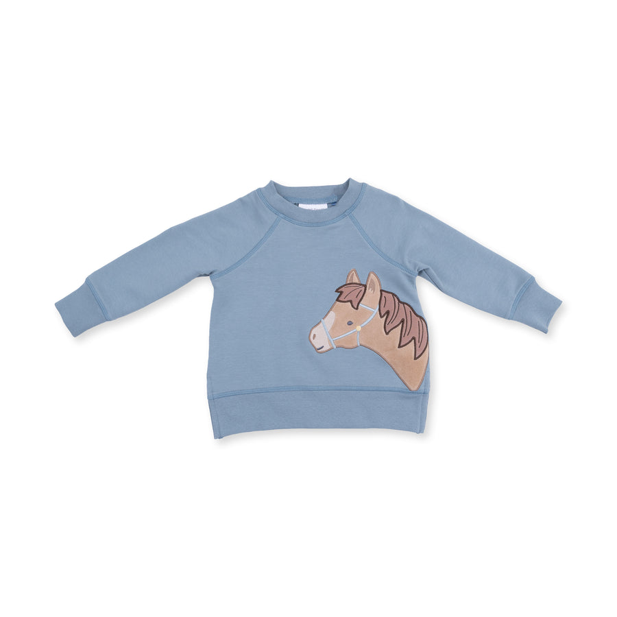 Raglan Sweatshirt - Horse Head