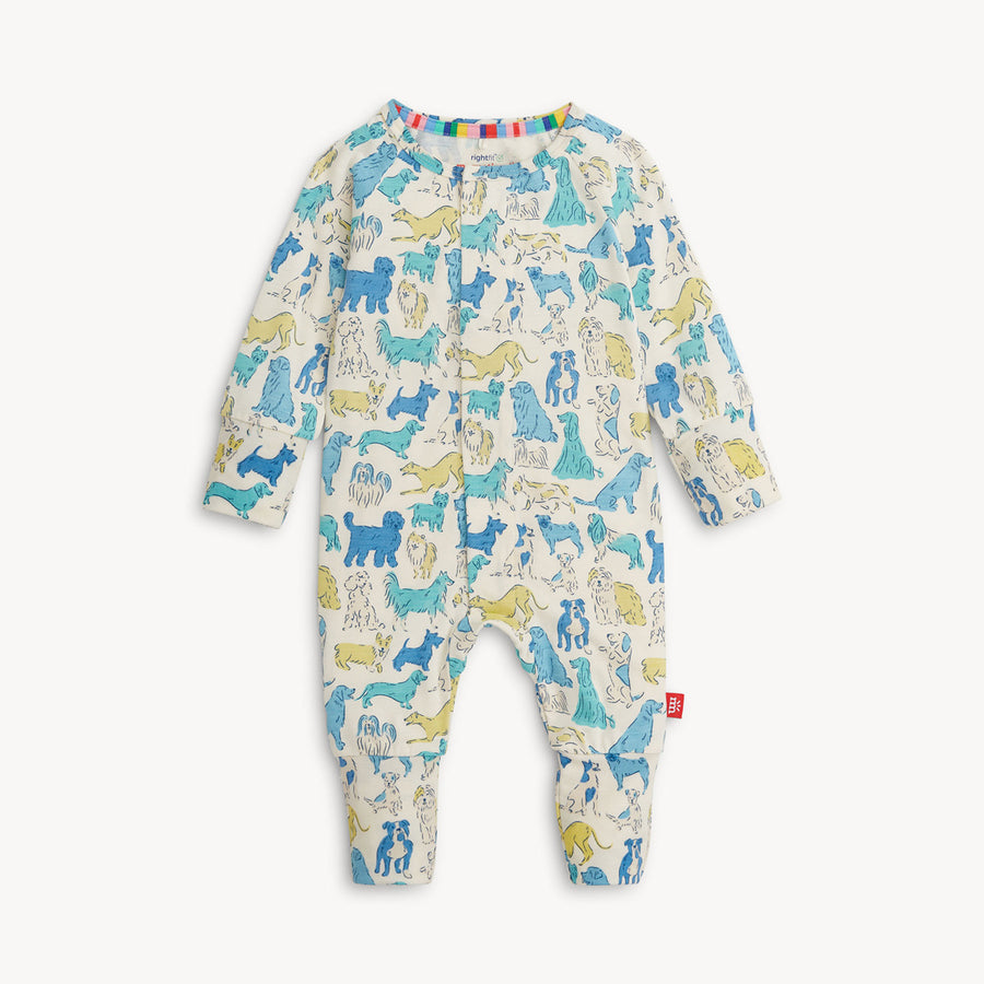 Modal Magnetic Convertible Coverall - Blue it's a PAW-TY