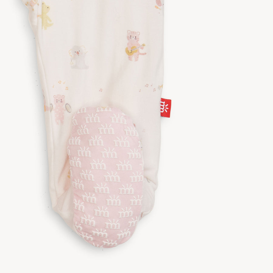 Modal Magnetic Footie - Pink Baby Beats