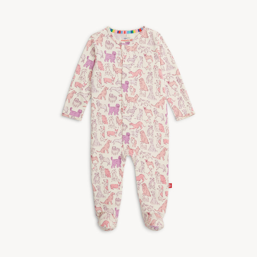 Modal Magnetic Footie - Pink it's a PAW-TY