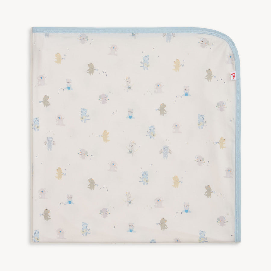 Modal Baby Blanket - Blue Baby Beats