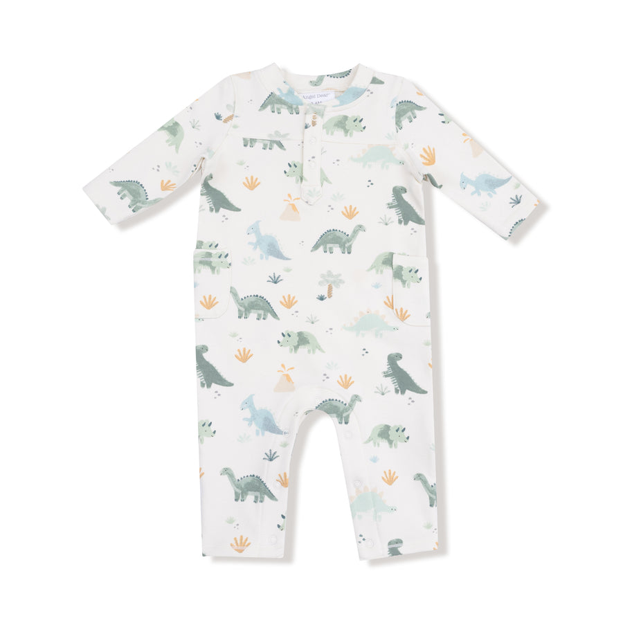 Uni Romper - Green Soft Dinos