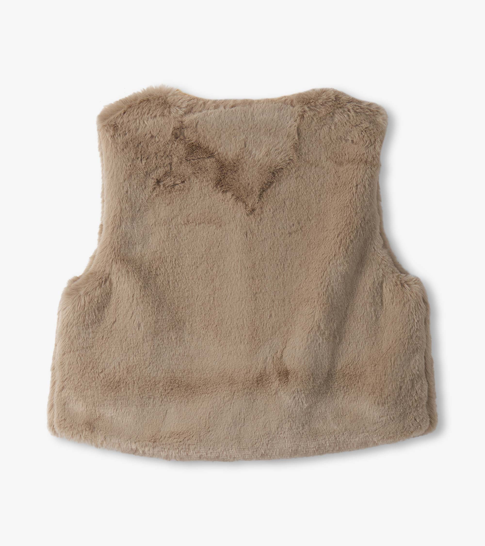 Cropped Faux Fur Vest
