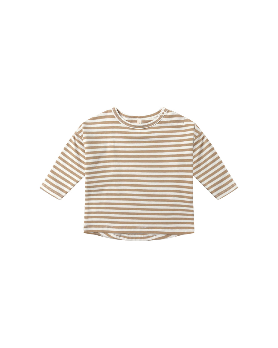 Long Sleeve Tee - Gold Stripe