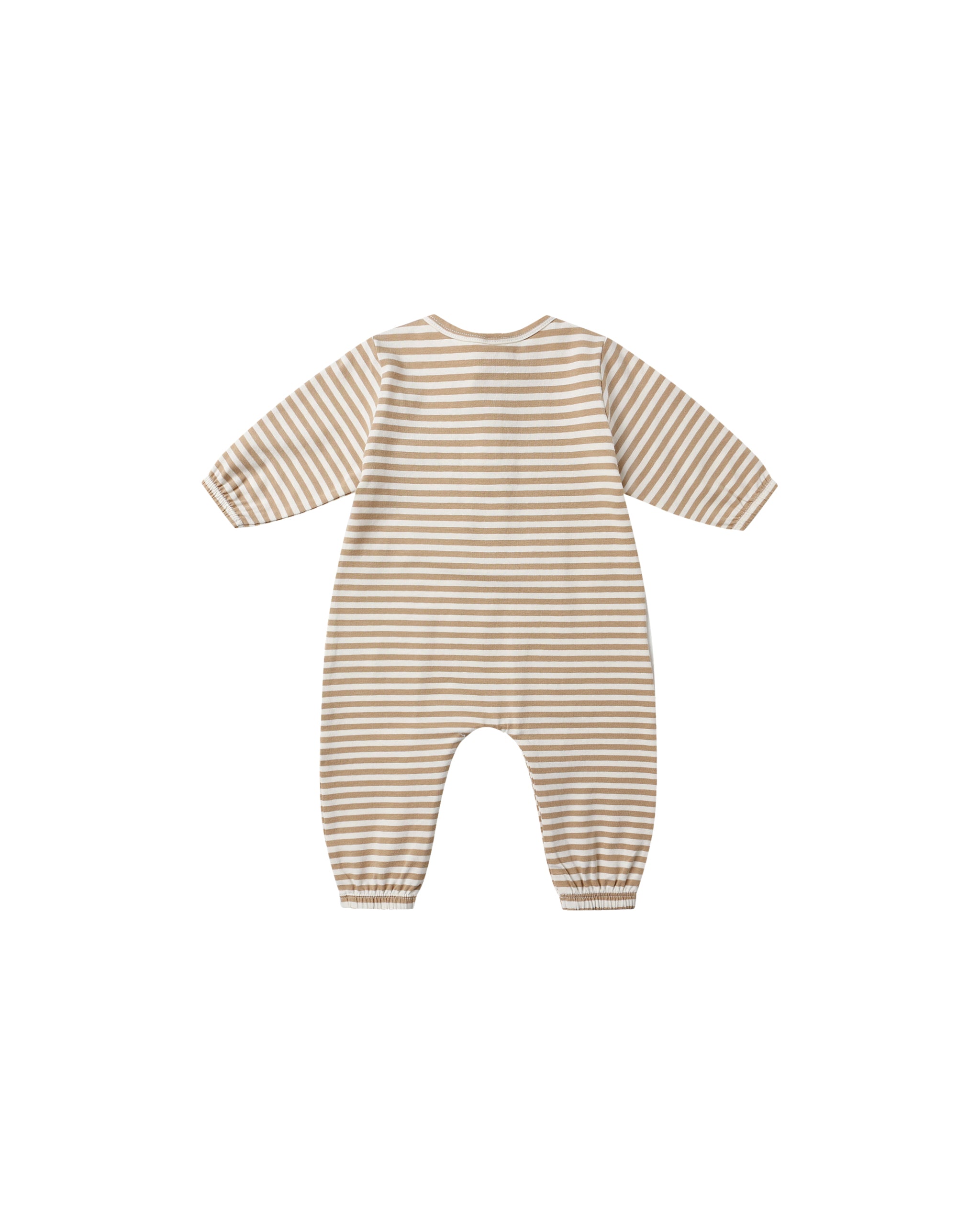 Long Sleeve Pocket Jumpsuit - Gold Stripe