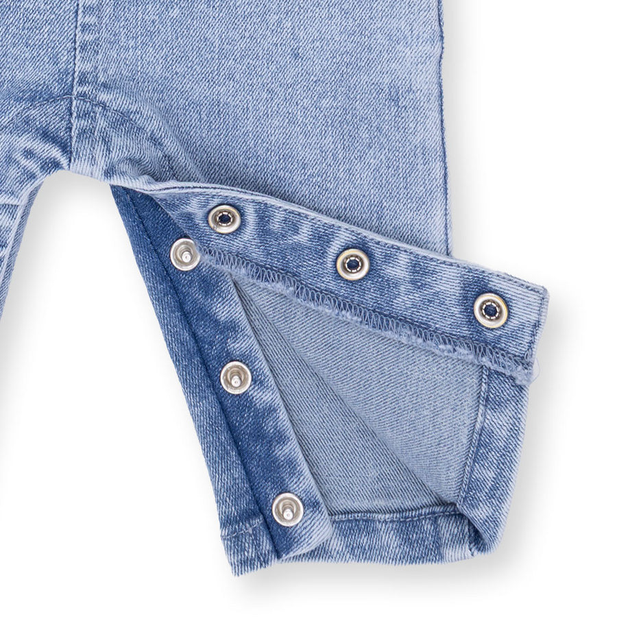 Uni Old School Overall - Old School Blue Stretch Denim
