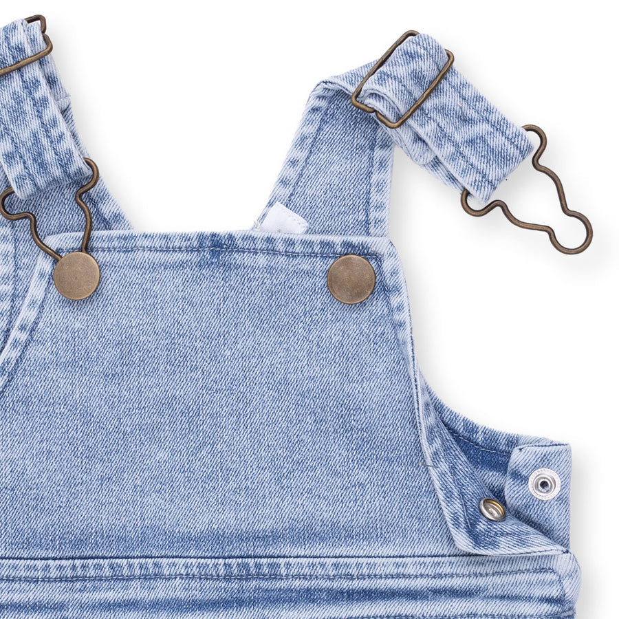 Uni Old School Overall - Old School Blue Stretch Denim