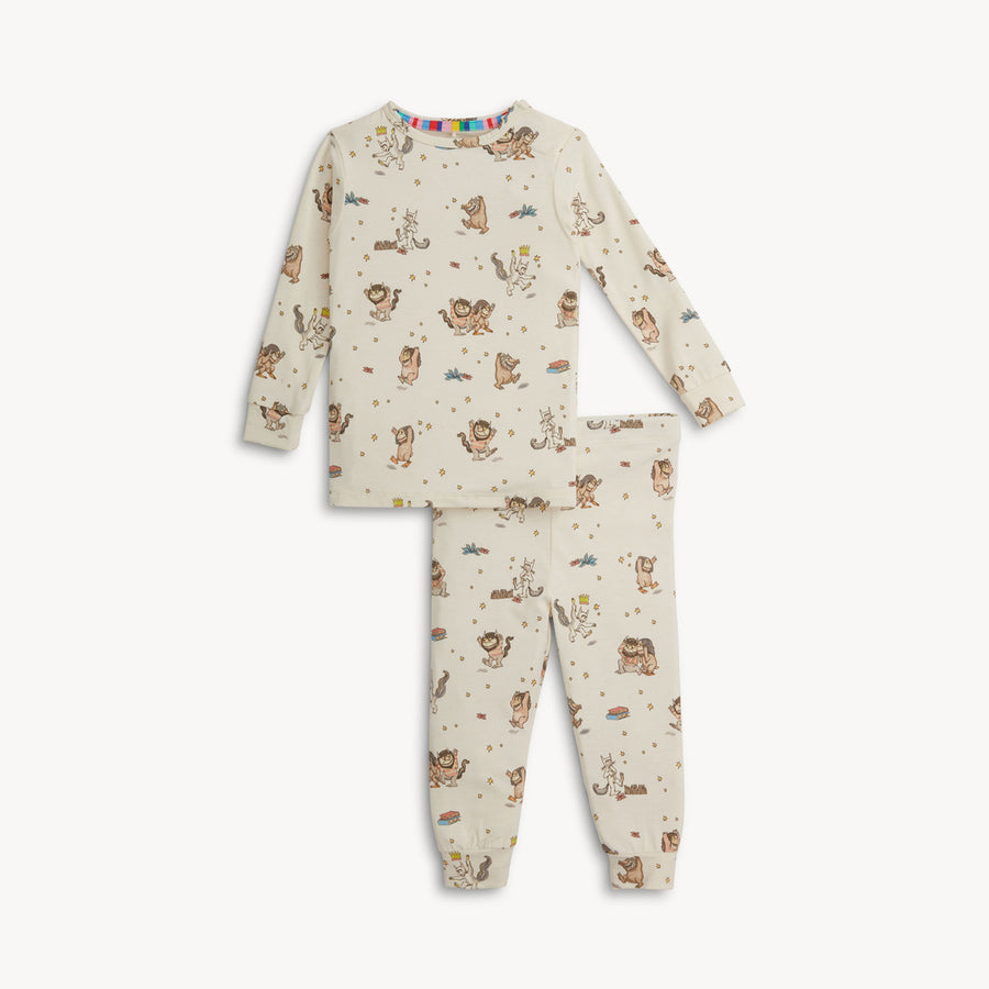 Modal Magnetic Long Sleeve Toddler Pajamas - Where the Wild Things Are
