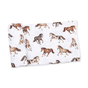 Bamboo Swaddle Blanket - Wild Horses