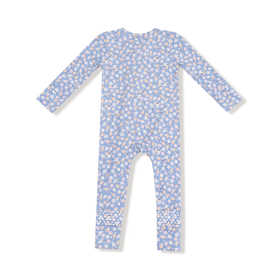 Bamboo Zipper Romper - Country Calico