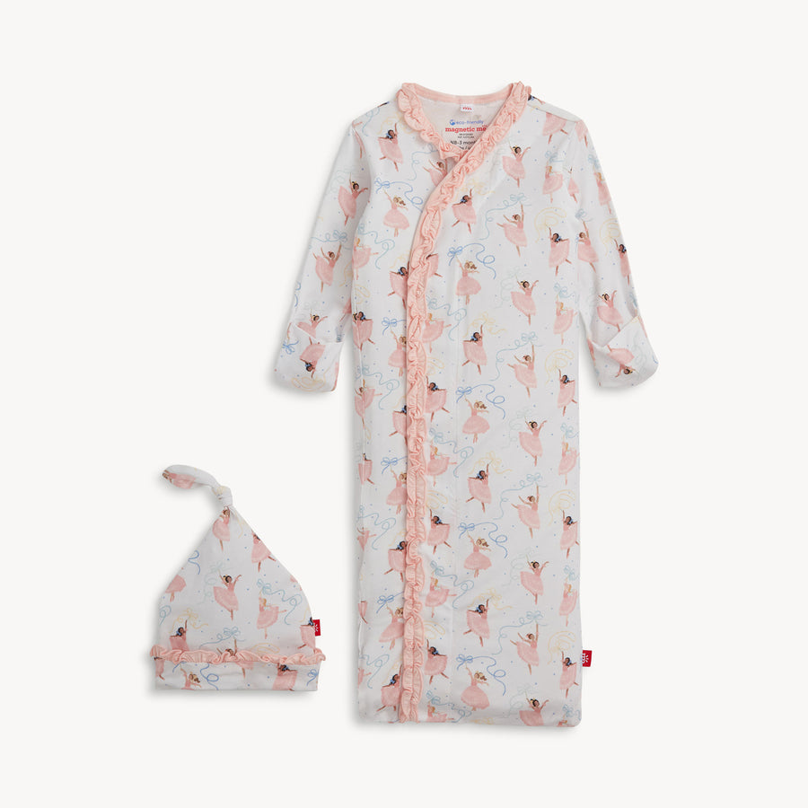 Modal Magnetic Ruffle Gown & Hat - Pretty Plies