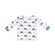 Long Sleeve Bamboo Loungewear Set - Black Bears