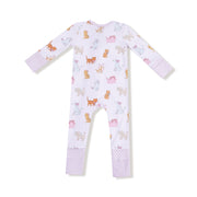 Bamboo Zipper Romper - Fancy Pets