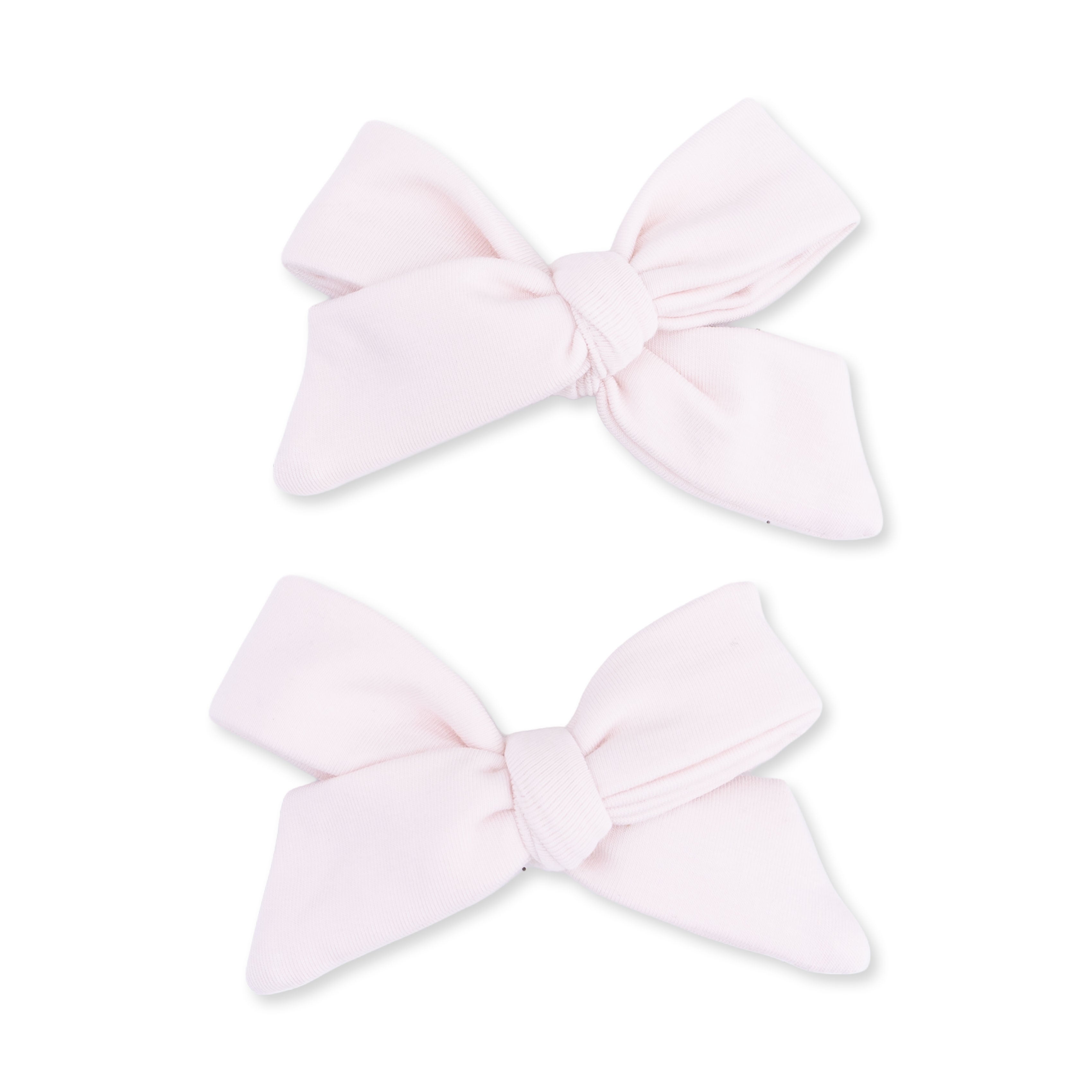 Bow Hair Clips (Set of 2) - Mauve Morn
