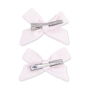 Bow Hair Clips (Set of 2) - Mauve Morn