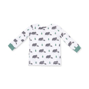 Long Sleeve Bamboo Loungewear Set - Black Bears