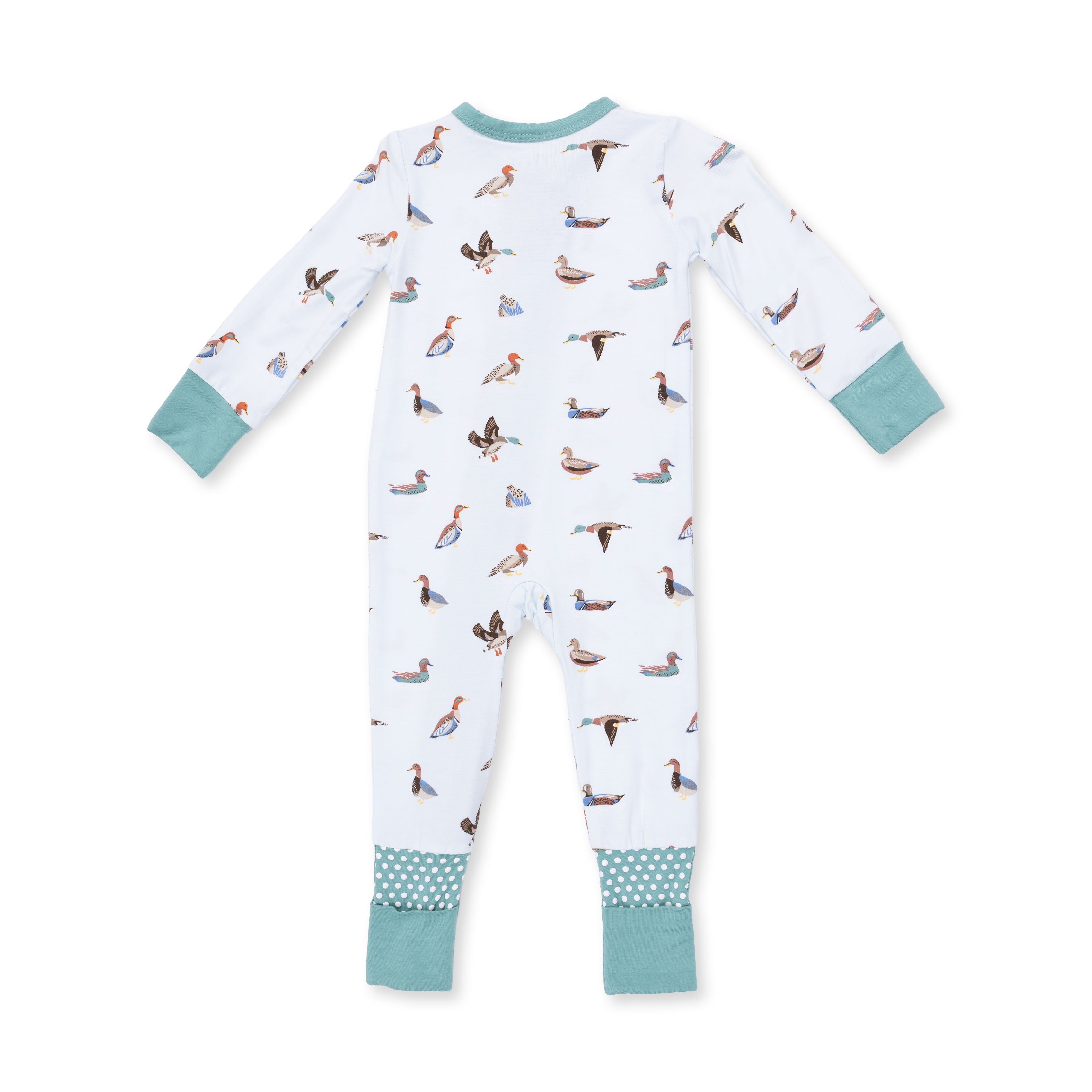 Bamboo Zipper Romper - American Ducks