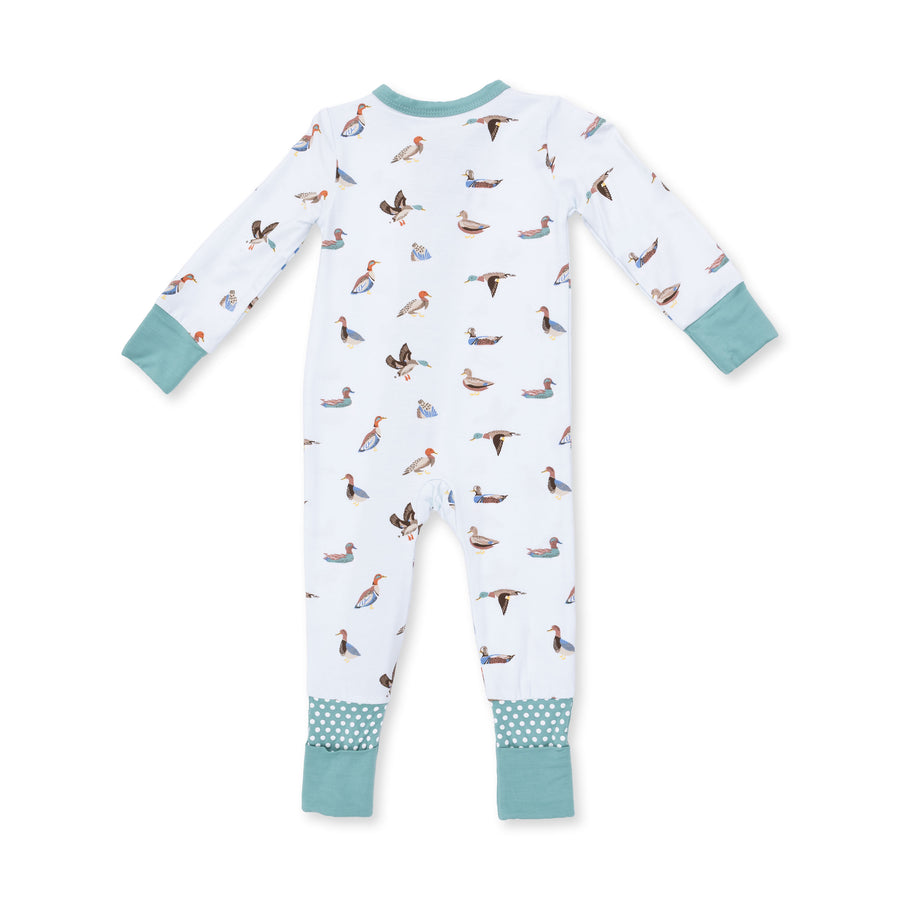 Bamboo Zipper Romper - American Ducks
