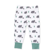 Long Sleeve Bamboo Loungewear Set - Black Bears