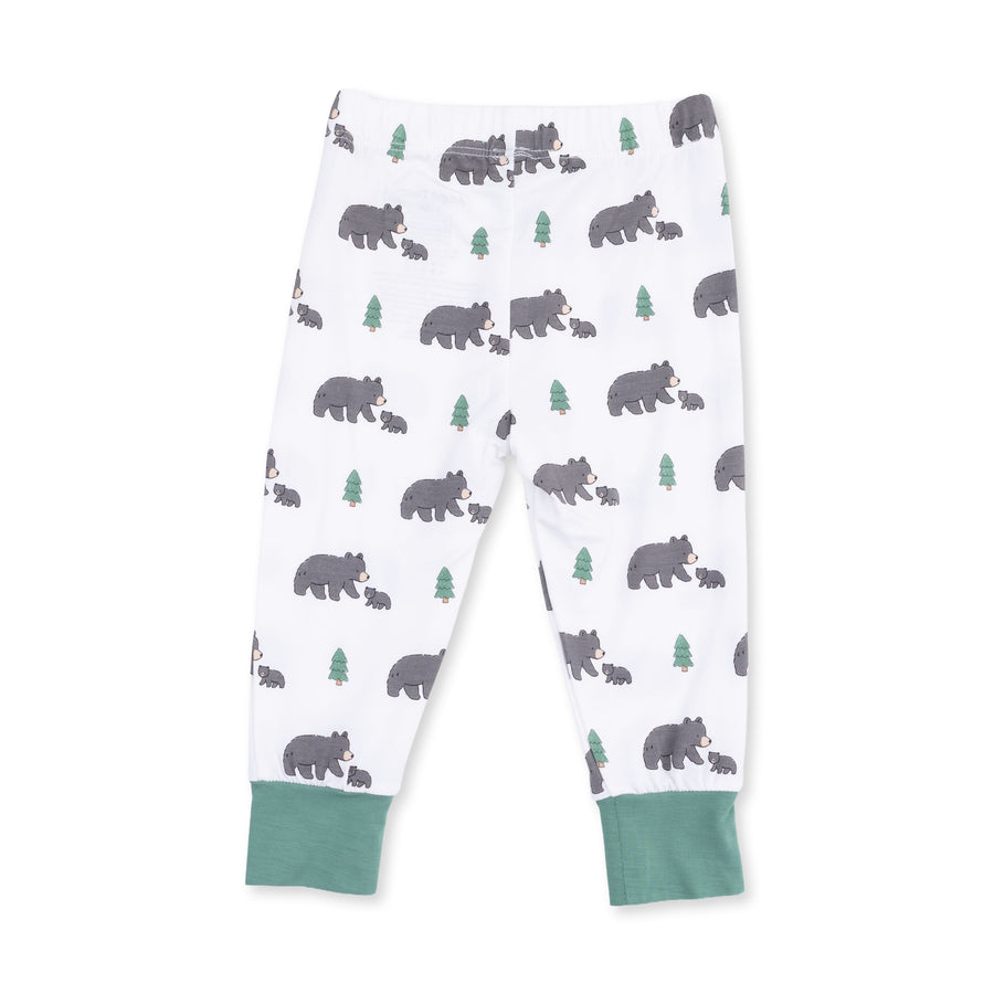 Long Sleeve Bamboo Loungewear Set - Black Bears
