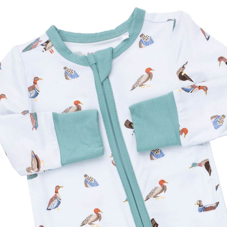 Bamboo Zipper Romper - American Ducks