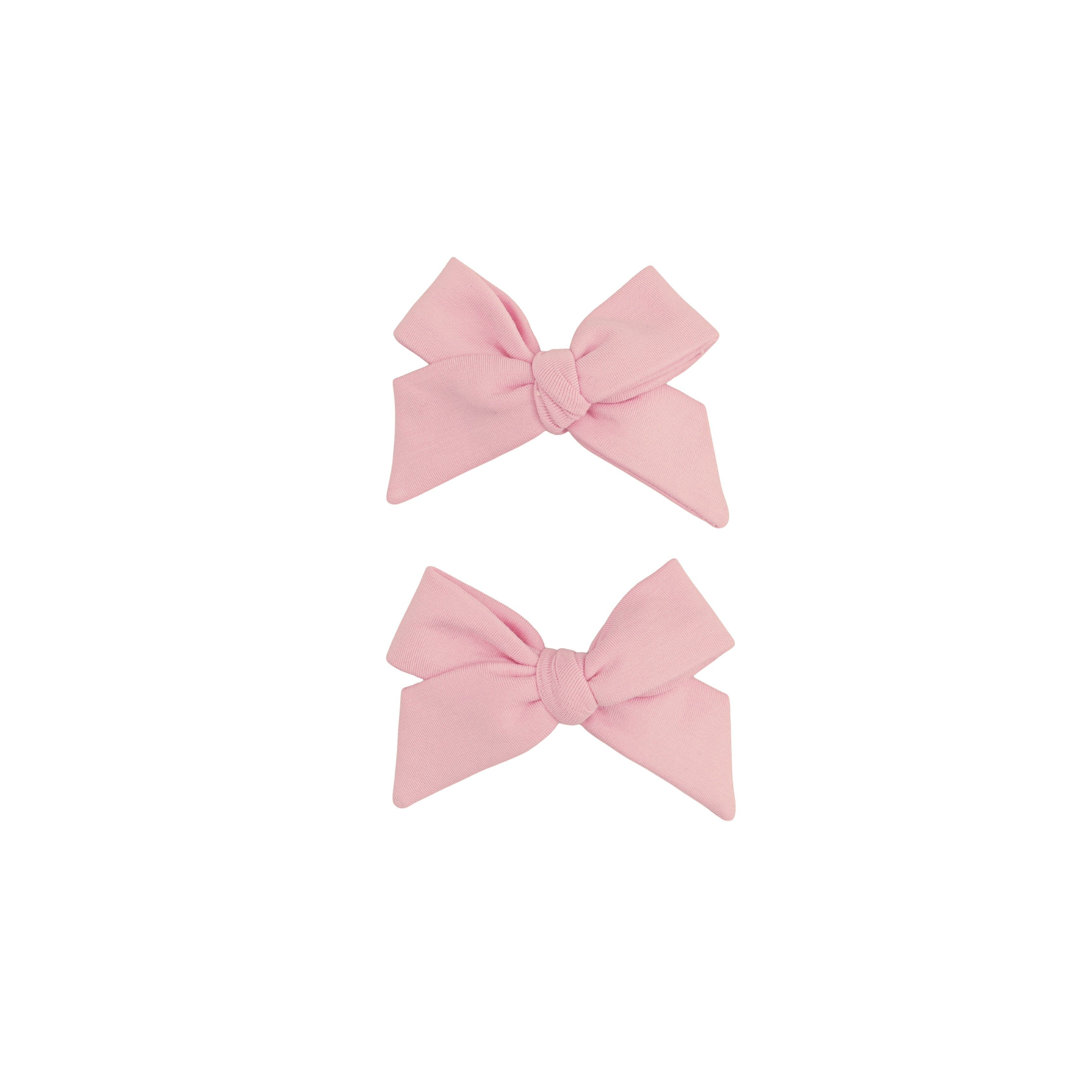 Bow Hair Clips (Set of 2) - Mellow Rose