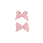 Bow Hair Clips (Set of 2) - Mellow Rose