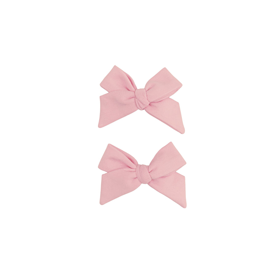 Bow Hair Clips (Set of 2) - Mellow Rose