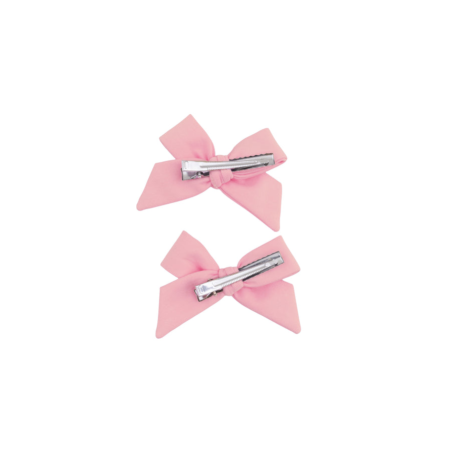 Bow Hair Clips (Set of 2) - Mellow Rose