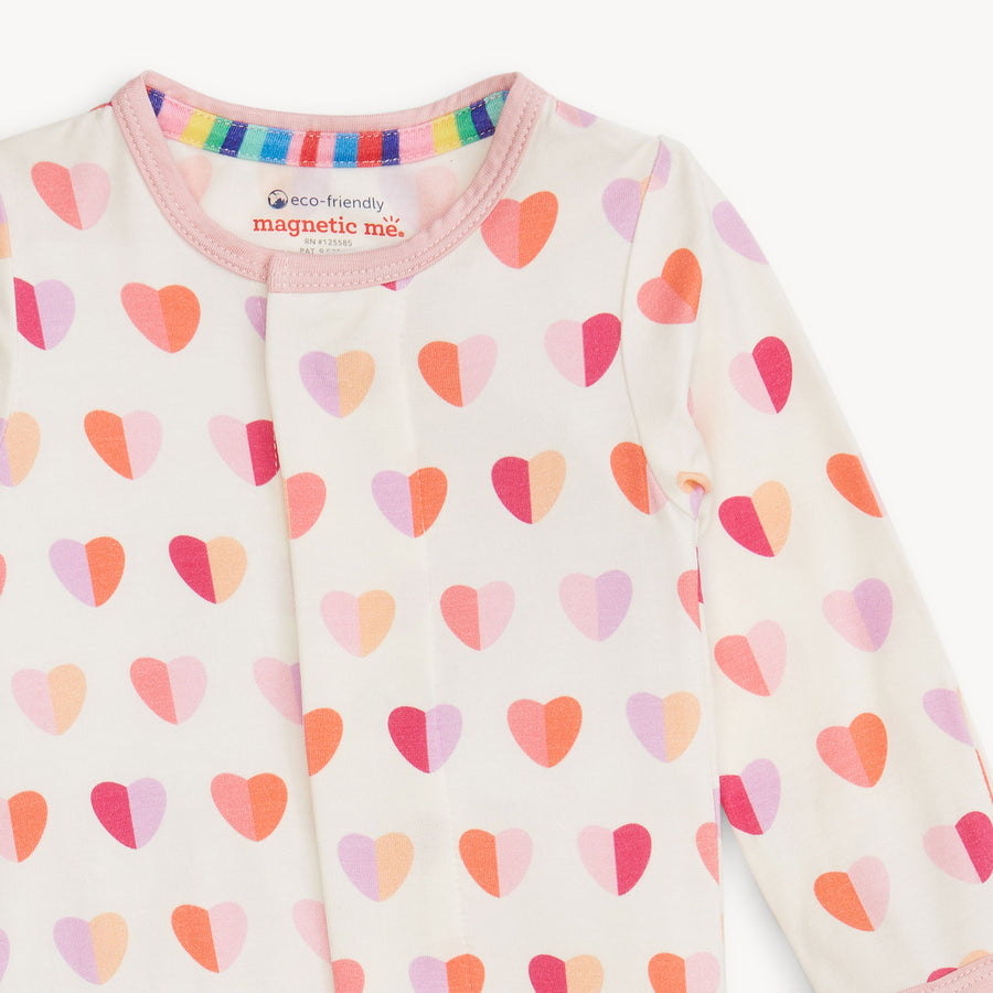 Modal Magnetic Footie - XOXO - Pink