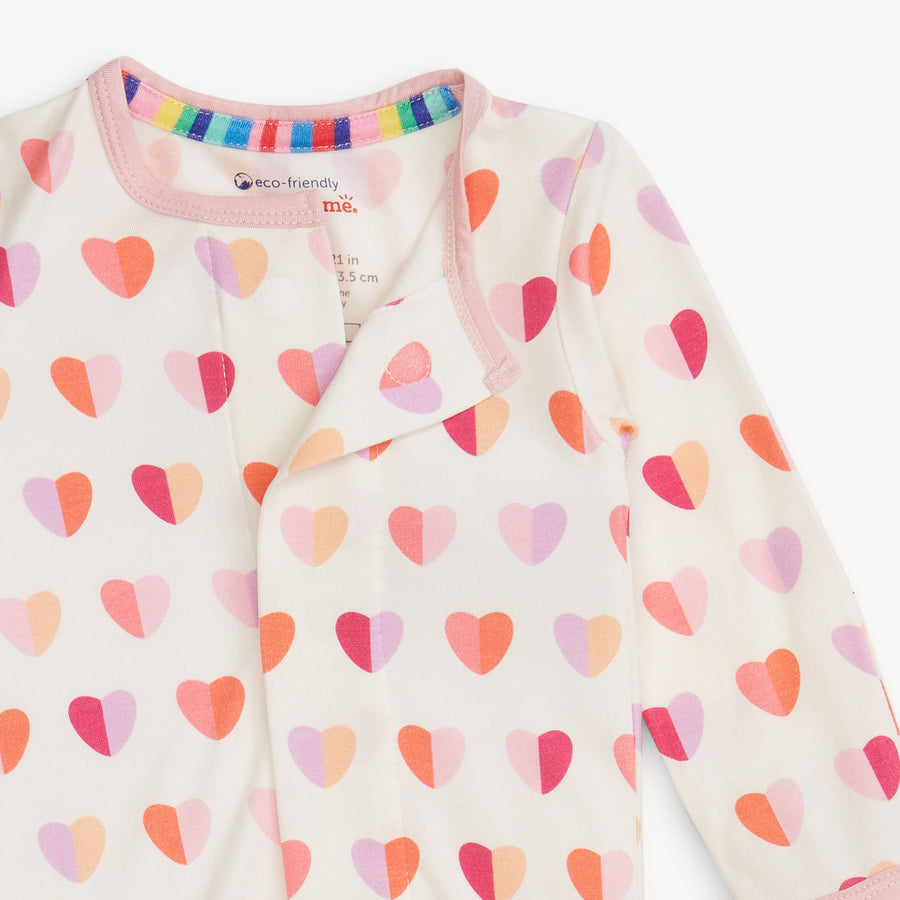 Modal Magnetic Footie - XOXO - Pink