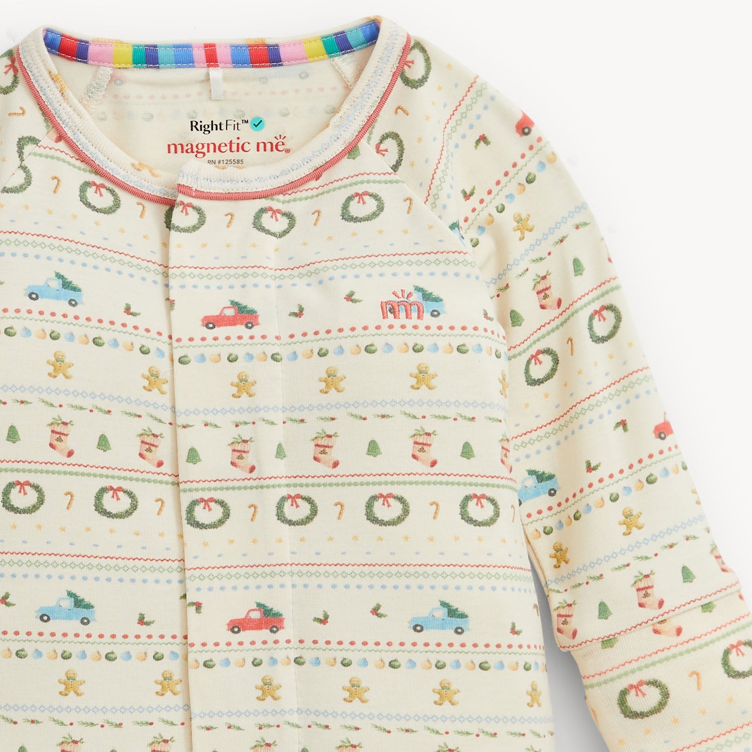 RightFit Magnetic Convertible Coverall - Traditional Christmas