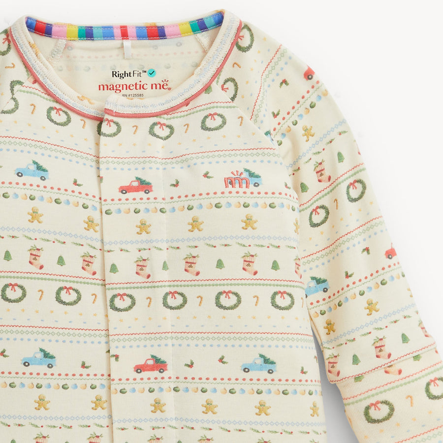RightFit Magnetic Convertible Coverall - Traditional Christmas