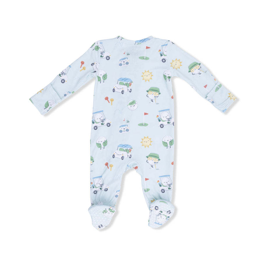 Bamboo Zipper Footie - Golf Pros