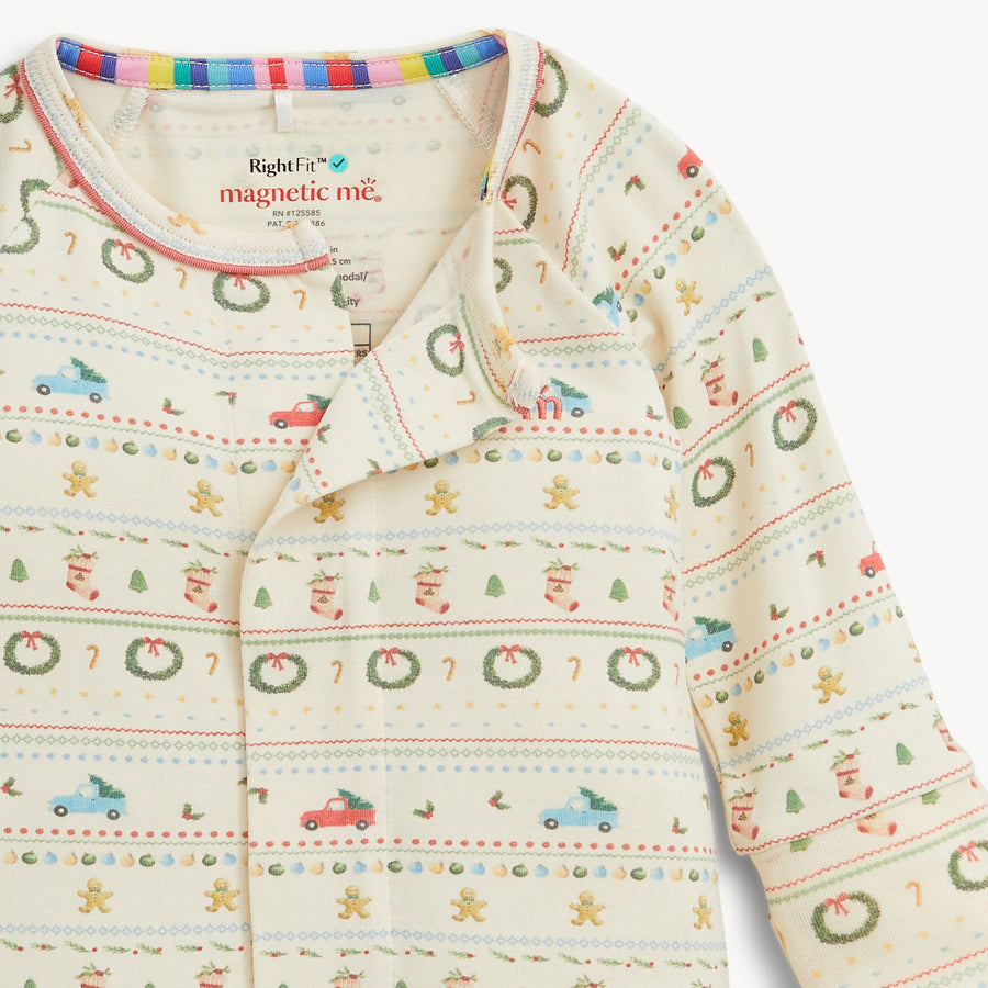 RightFit Magnetic Convertible Coverall - Traditional Christmas