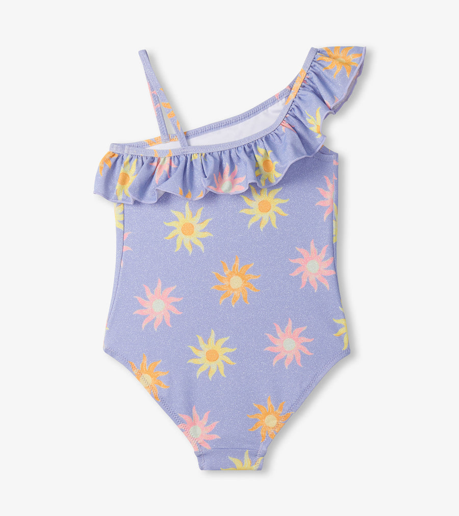 Faded Suns Ruffle Trim Swimsuit
