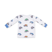 Long Sleeve Bamboo Loungewear Set - Monster Trucks