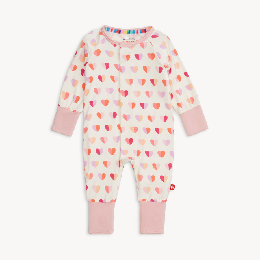 Modal Magnetic Convertible Coverall - XOXO - Pink