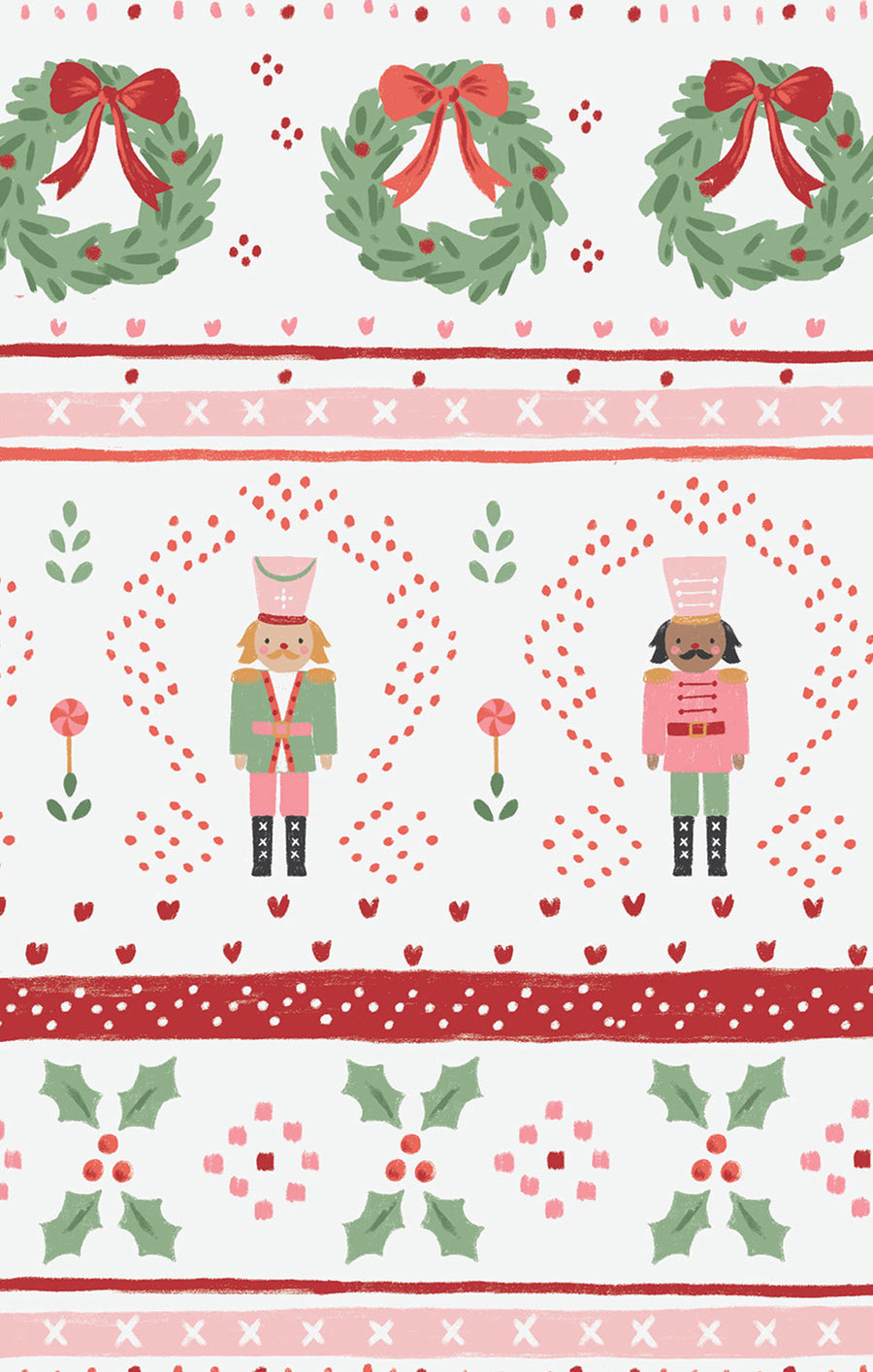 Bamboo Zipper Footie - Sugar Plum Fairy - Nutcracker Fair Isle