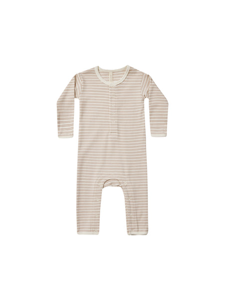 Baby Jumpsuit - Oat Stripe