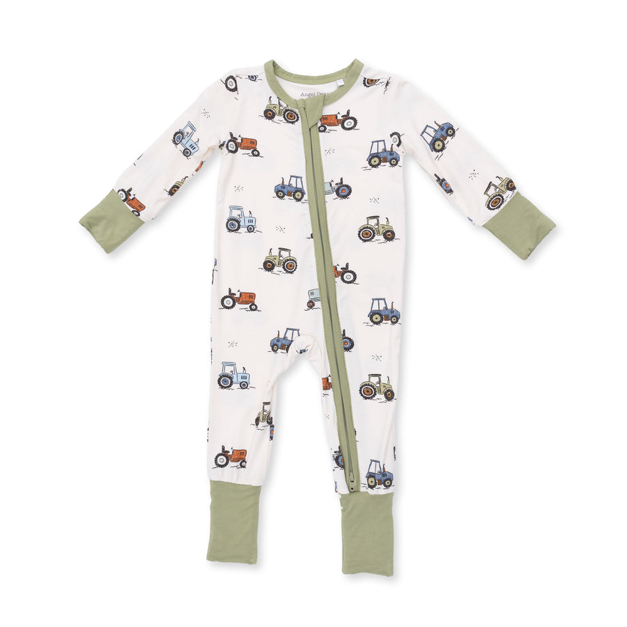Bamboo Zipper Romper - Future Farmer