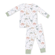 Long Sleeve Bamboo Loungewear Set - Sweet Baby Dinos